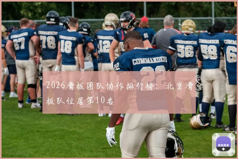 2026滑板团队协作排行榜：北京滑板队位居第10名